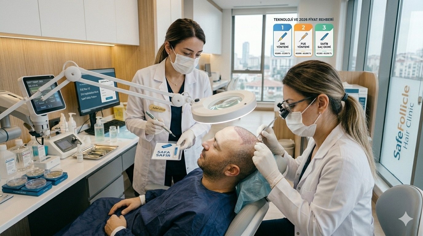 Saç Ekimi Fiyatları 2026 (DHI, FUE, Safir Saç Ekimi Fiyatları) 