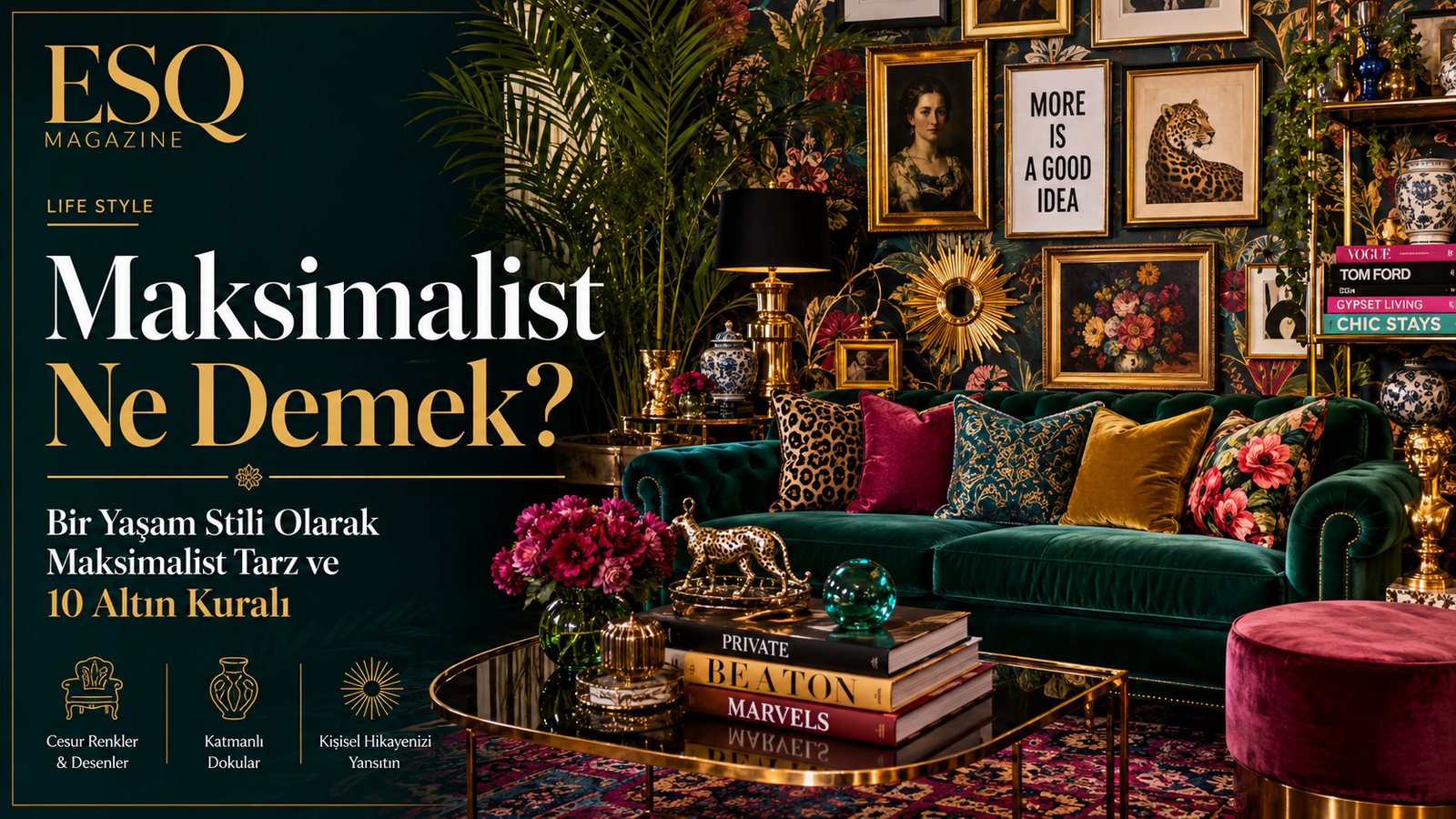 Maksimalist Ne Demek? Bir Yaşam Stili Olarak Maksimalist Tarz ve10 Altın Kuralı